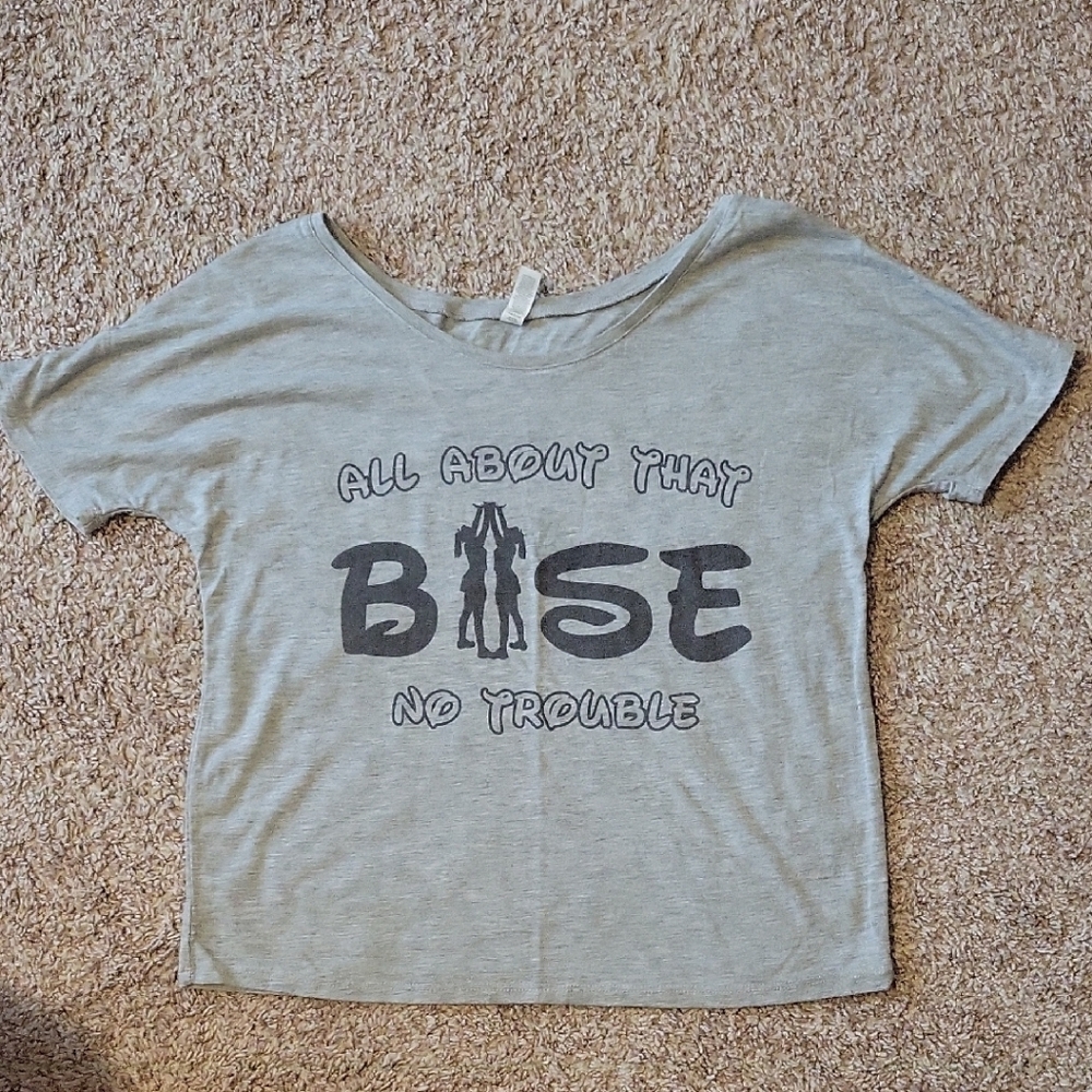 Bella Canvas Gray Crop Graphic Tee Short Sleeve